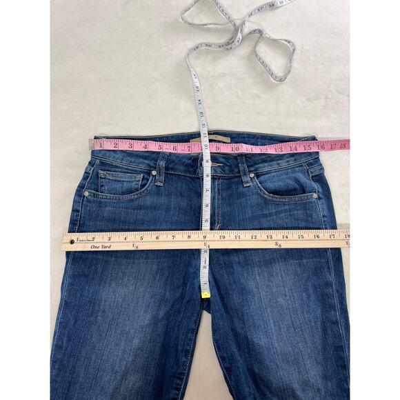 Joe's Jeans Skinny Leg Ankle Fray Hem in Medium Blue Wash Blanche Size 28 - Picture 7 of 8